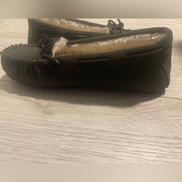 Sperry Women’s Charcoal Gray Suede Moccasin Top Slider Slip Ons, size 9 - Picture 11 of 11